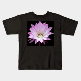 Pink Cactus in the Rain #1 Kids T-Shirt